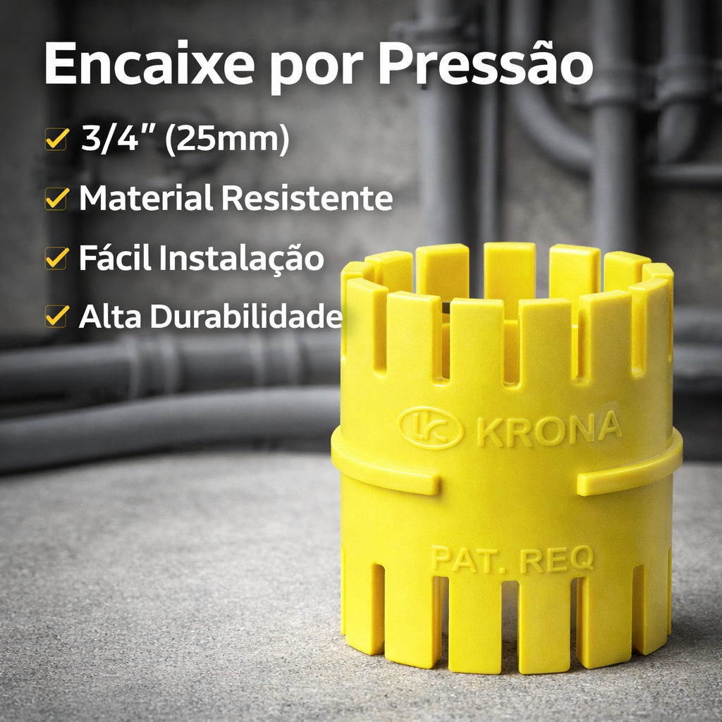Detalhes do Kit Luva P/Conduite Pressão 3/4 Pol 25mm C/12 Unidades-Krona