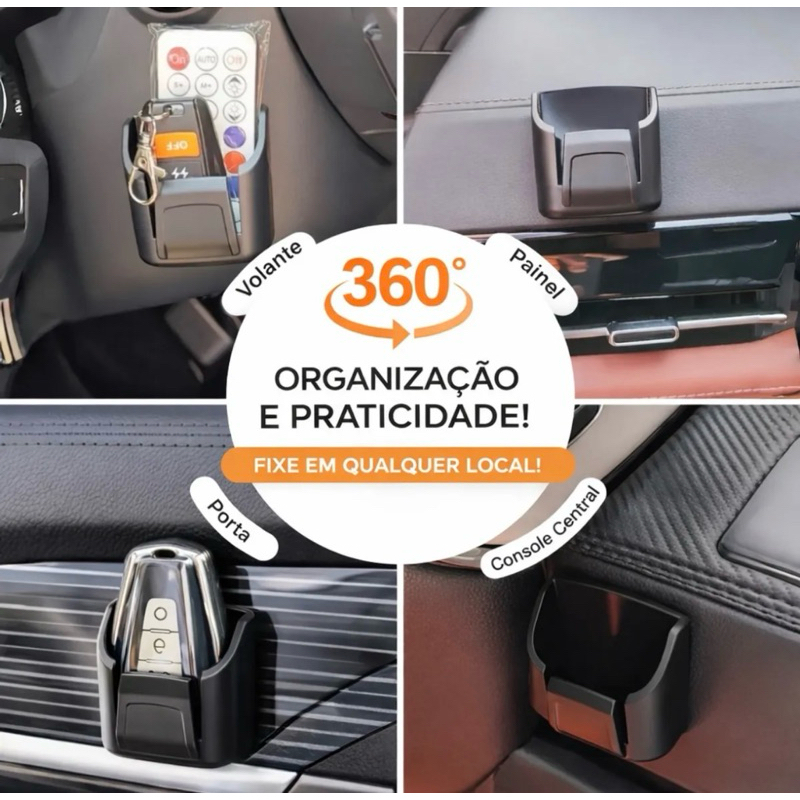 Suporte Porta Chave de Carro Universal para Painel | Organizador de Chave Automotiva Anti-Queda em Oferta na Shopee