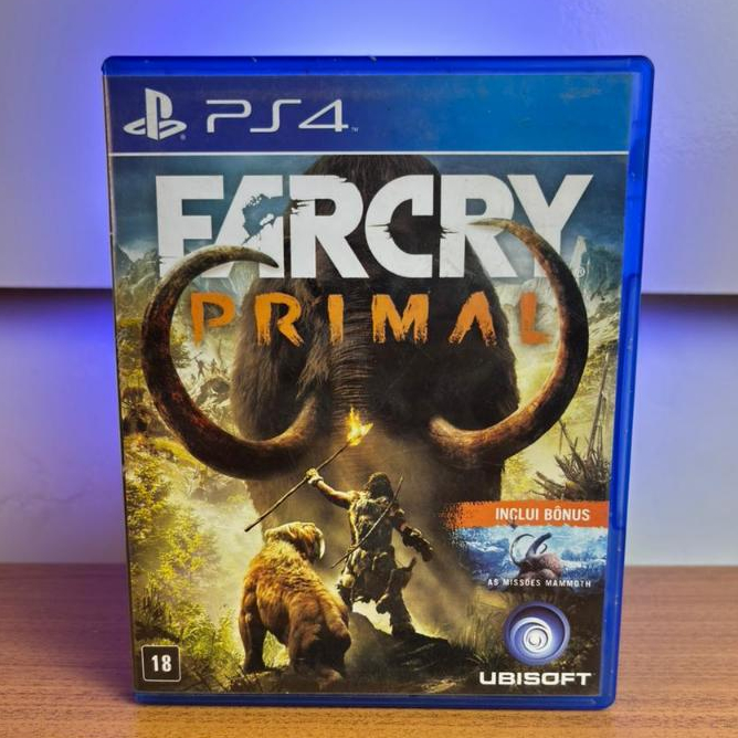 Jogo Far Cry Primal Idade da Pedra PS4 Play 4 Midia Fisica CD Original
