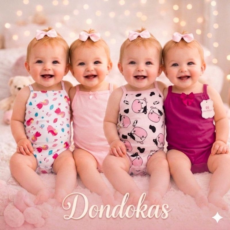 Kit 4 Body Bebe Menina Alcinha 100% Algodão Roupa de Bebê M G GG 4 Peças de Bodies para Bebê em Oferta na Shopee