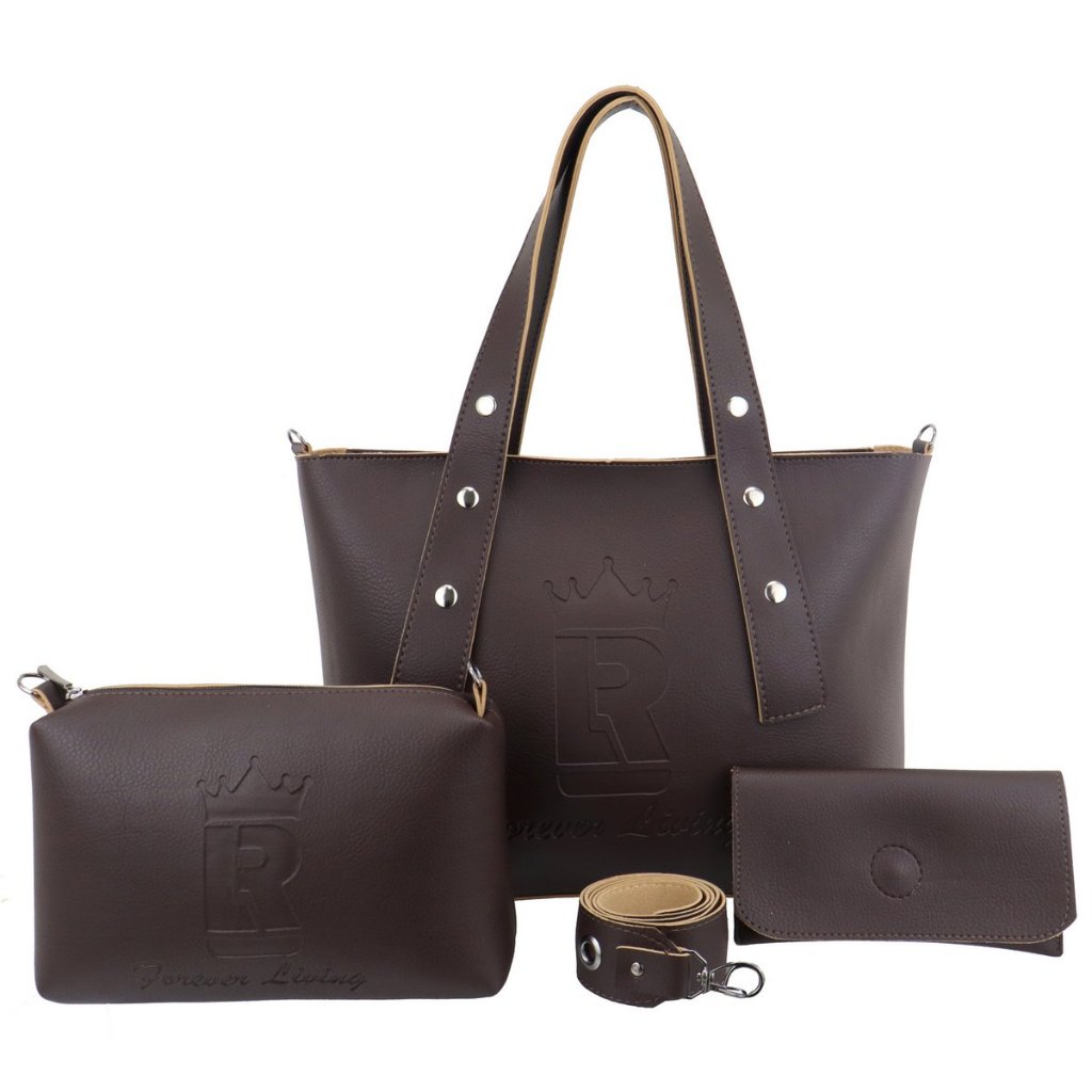 Kit Bolsa Feminina 03 Pçs Bolsa Grande Sacola+Bolsa Media Transversal+Carteira Moda Tendencia+Promoção+Atacado+Lr10