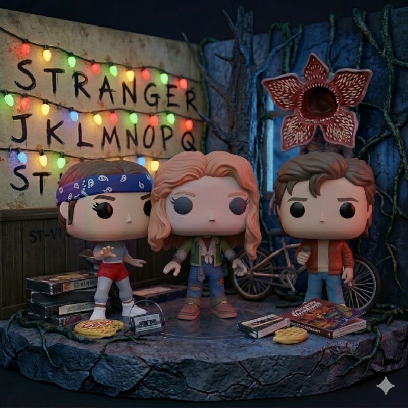 Miniatura 10cm – Personagem Inspirado em Série Sci-Fi Stranger  – Colecionável Decorativo em Oferta na Shopee