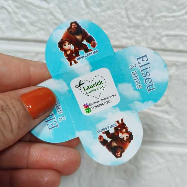 Forminhas para Brigadeiro Doces Festa Aniversário Temáticas Rei Davi Golias