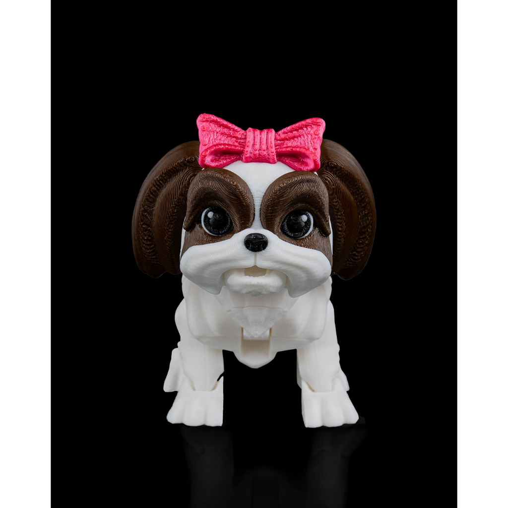 Mini Cachorro Articulado Coleção Raças Husky Shih Tzu Chihuahua Pastor Alemão Presente Criativo Decoração Pet