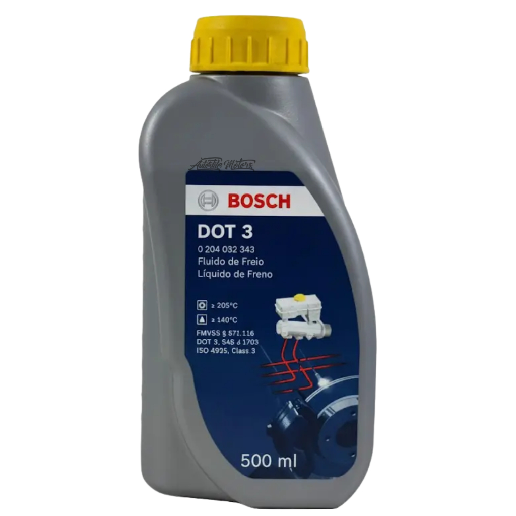Fluido Óleo De Freio DOT 3 Bosch Carro/Moto 500ml Original