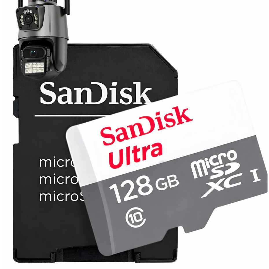 Cartões de Memoria 128GB Original Para Celular Câmera Wifi MicroSD SDK Classe 10 Ultra