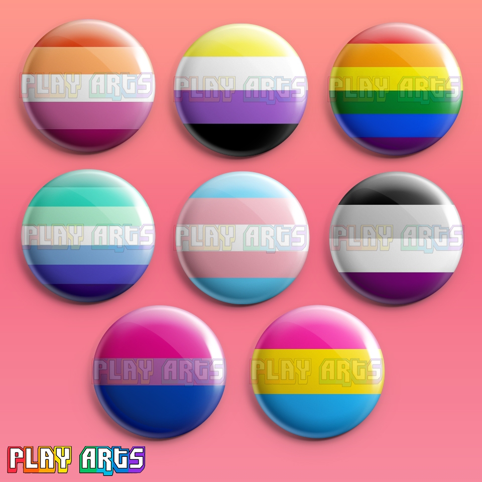 Bottons Broches  Bandeira Lgbtqia+