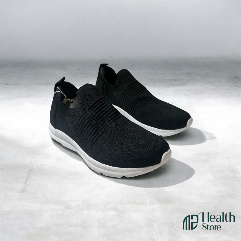 Tênis ortopédico para corrida trabalho caminhada academia espote All in classic Preto