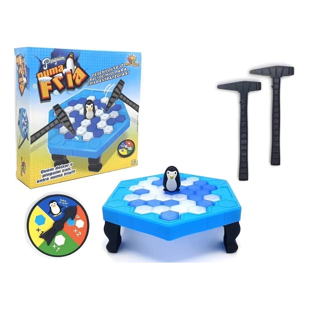 Pinguim Quebra Gelo Numa Fria Jogo Brinquedo Criança Presente