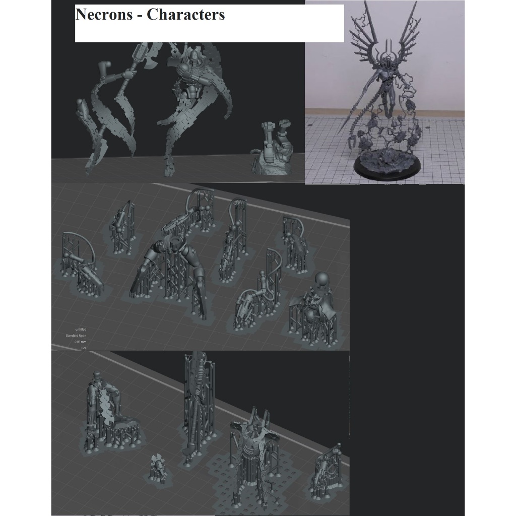 Necr0ns Characters Pequenos - Proxies Para Wargaming