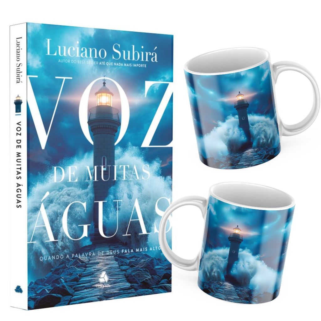 Livro Voz de Muitas Águas Combo Kit com Caneca Luciano Subirá