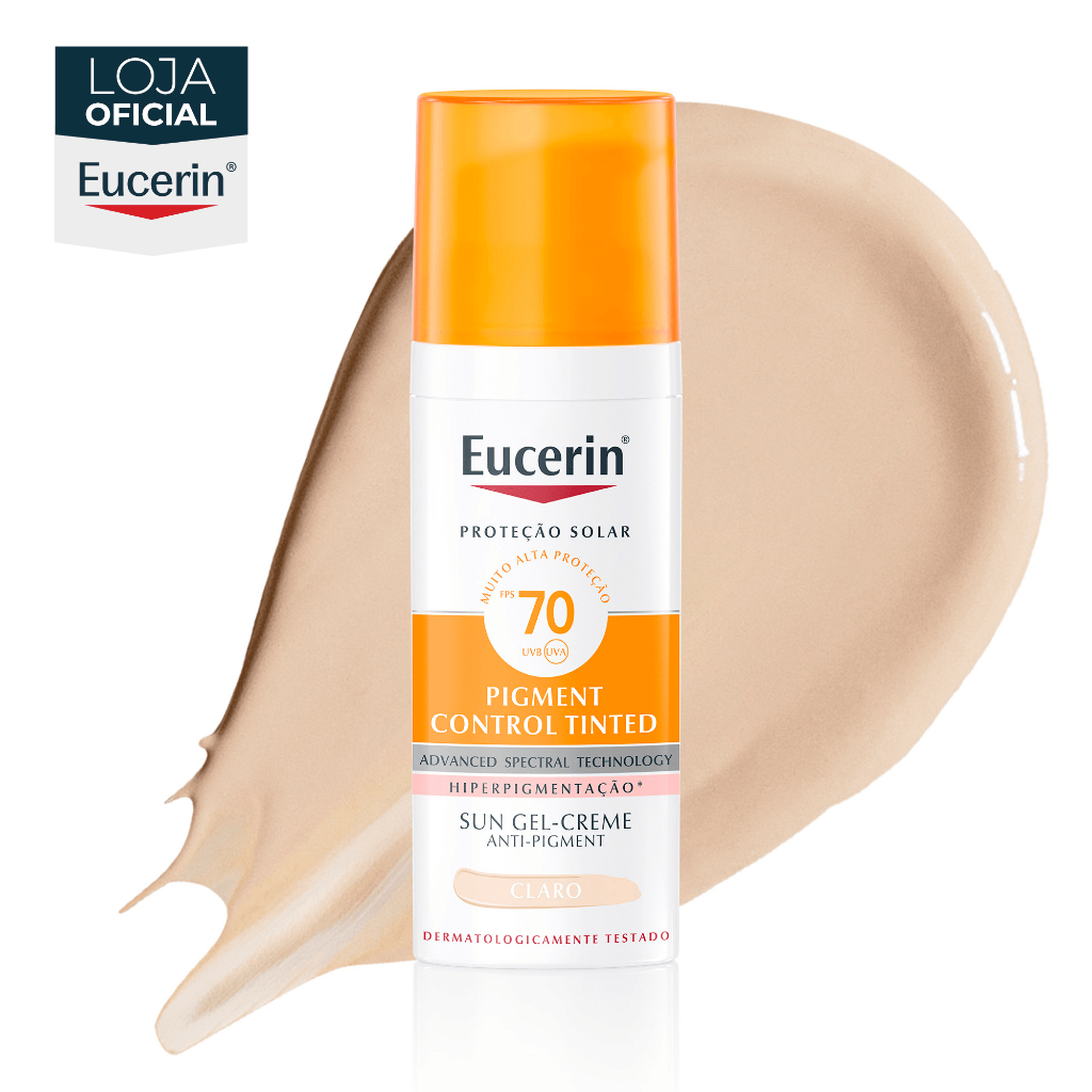 EUCERIN Protetor Solar Facial Antimanchas Cor Clara FPS 70 50ml