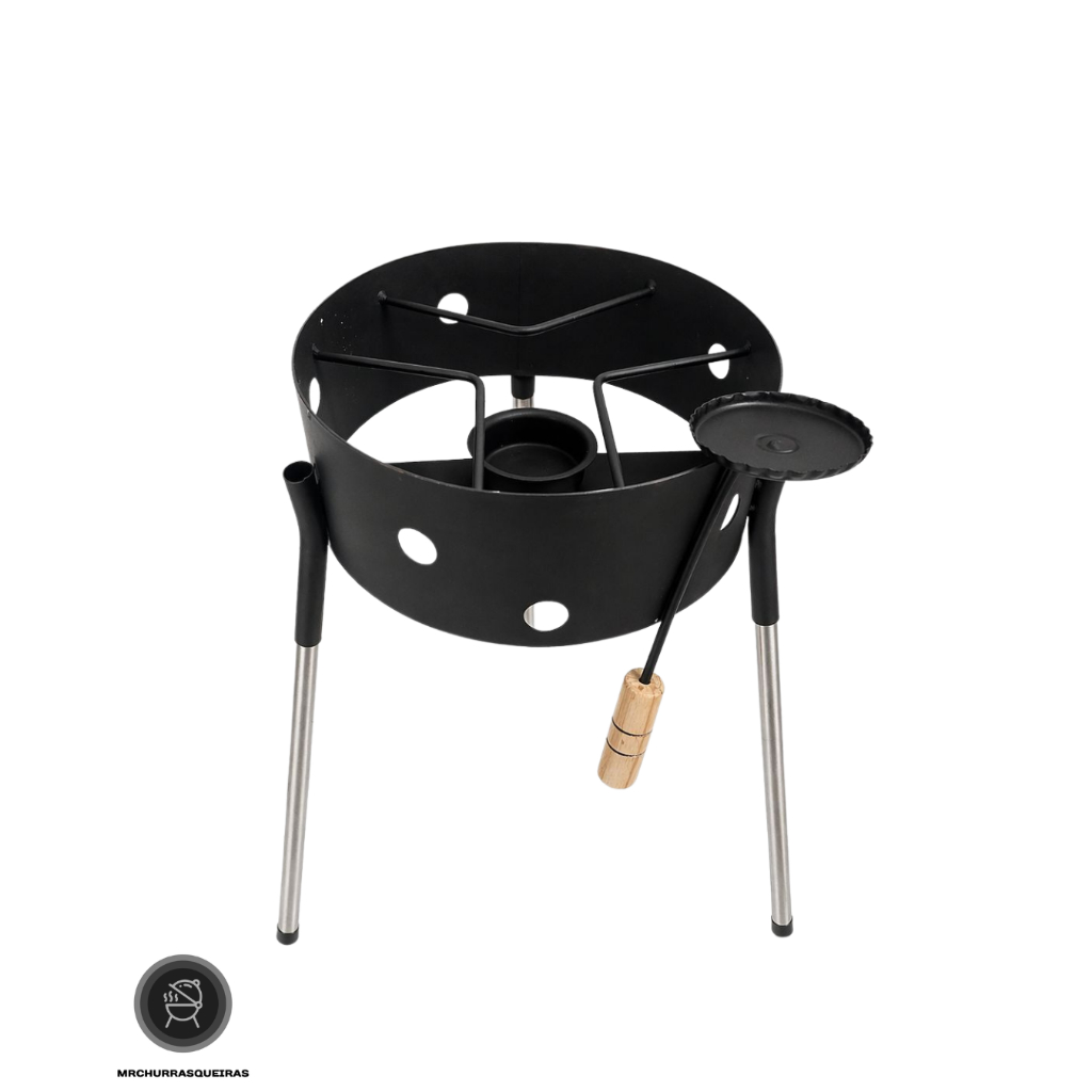 Imagem Fogão de Tacho/panela a Álcool - Ideal para Camping, Churrasco e Uso Externo