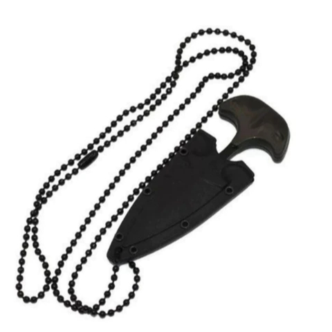 Colar Cordão com mini faca Unisex com Ferramenta Multiuso