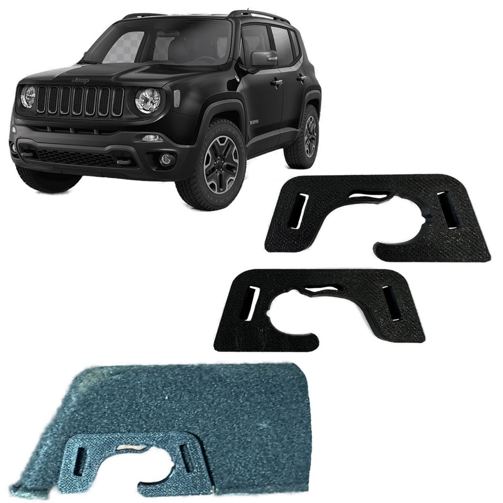 Par Suporte Reparo Tampão Som Bagagito Jeep Renegade 2015/27