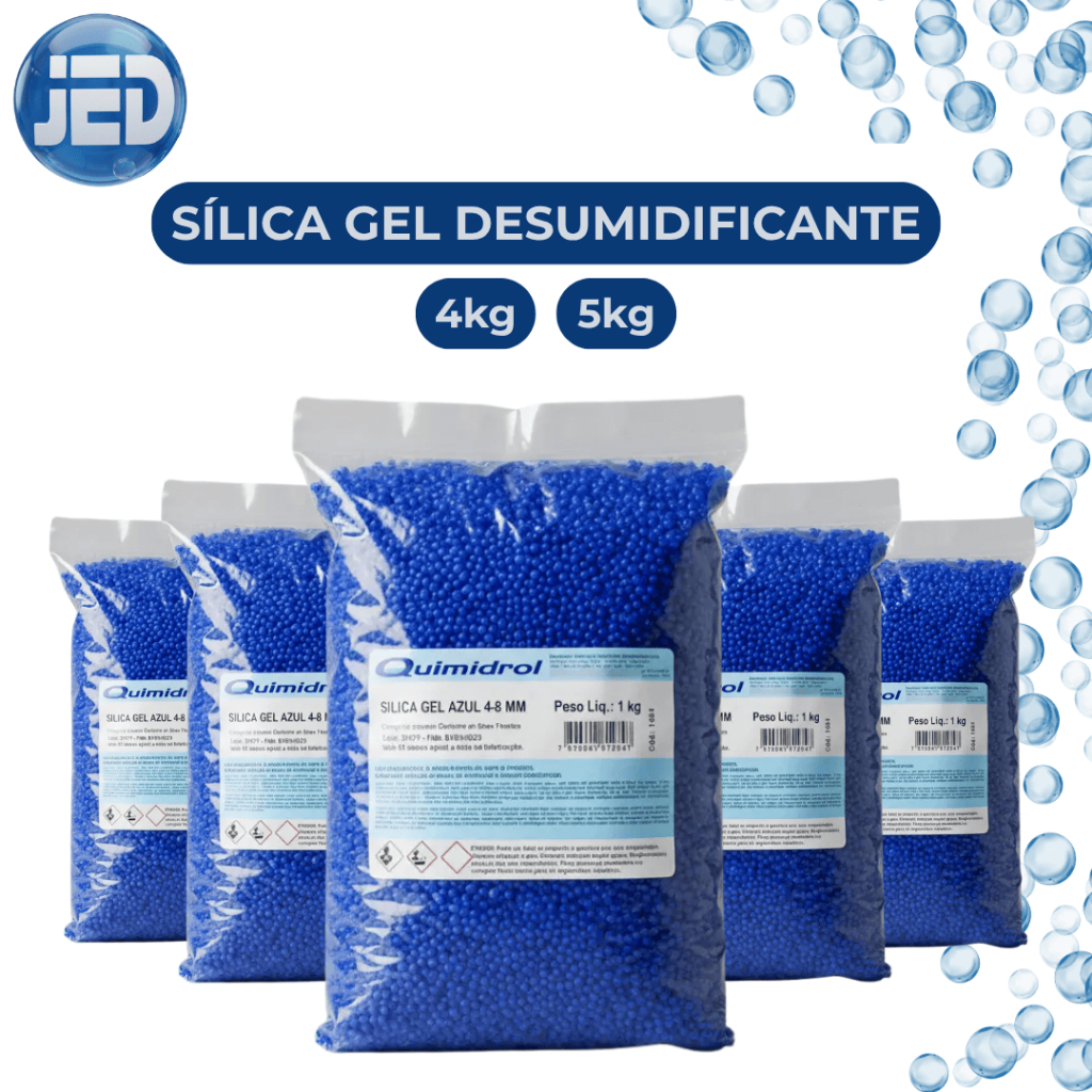 Sílica Gel Desumidificante Quimidrol Antimofo Anti Umidade Eletrônicos Roupa Documento Alta Absorção