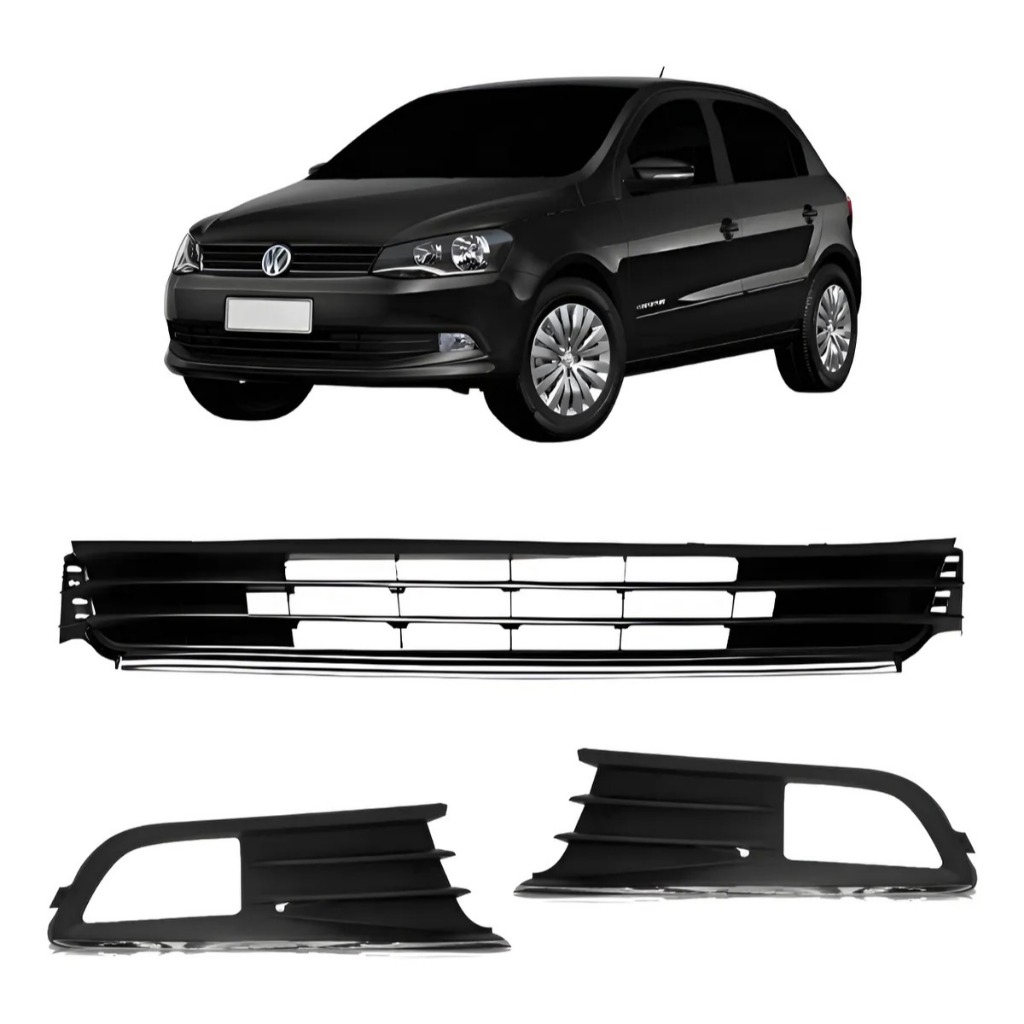 kit Grade Inferior Gol Voyage G6 2013 2014 2015 16 Friso Cromado