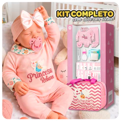 Boneca Bebê Reborn 100% Silicone Realista Promoção Imperdível