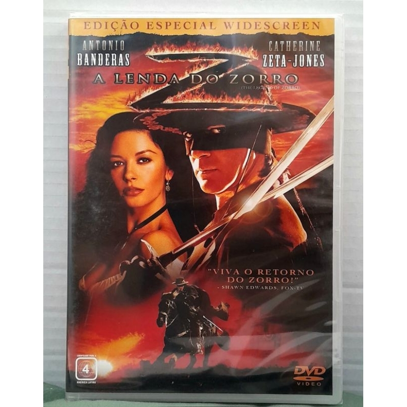 Dvd A Lenda do Zorro - Antonio Banderas, Catherine Zeta-Jones (Novo/Original/Lacrado)