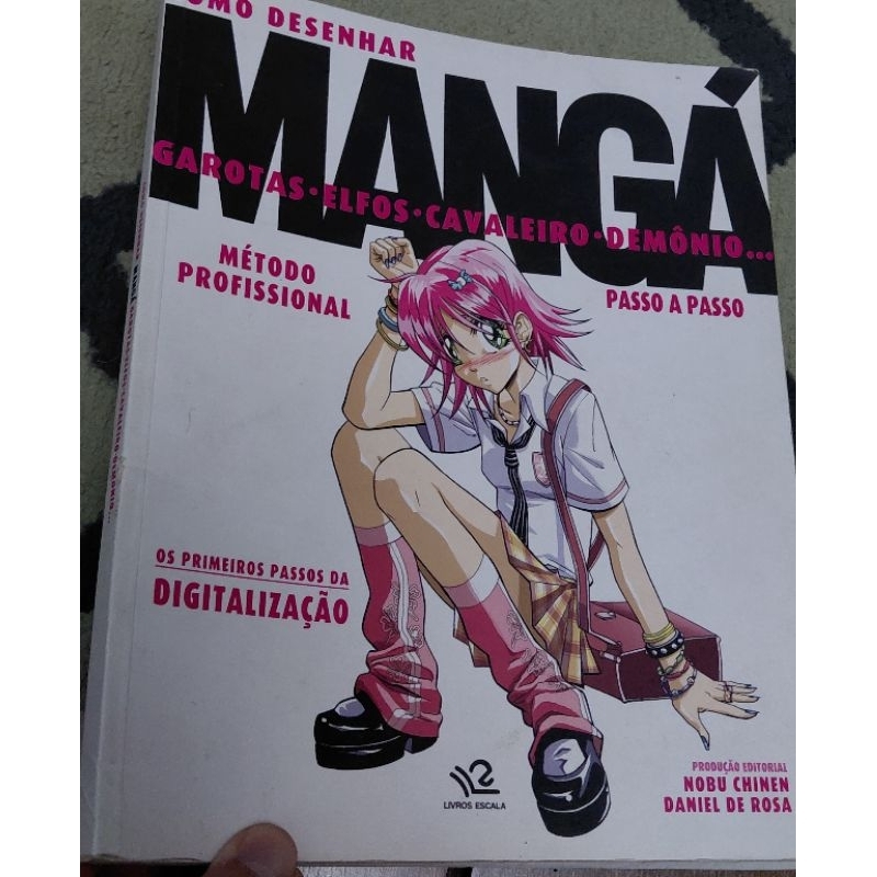 Revista Livro Como Desenhar Mangá: Garotas E Fantasia