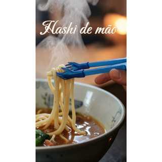 Hashi Pegador de Petisco Mãozinha Divertido Reutilizável para Salgadinhos e Comida Oriental