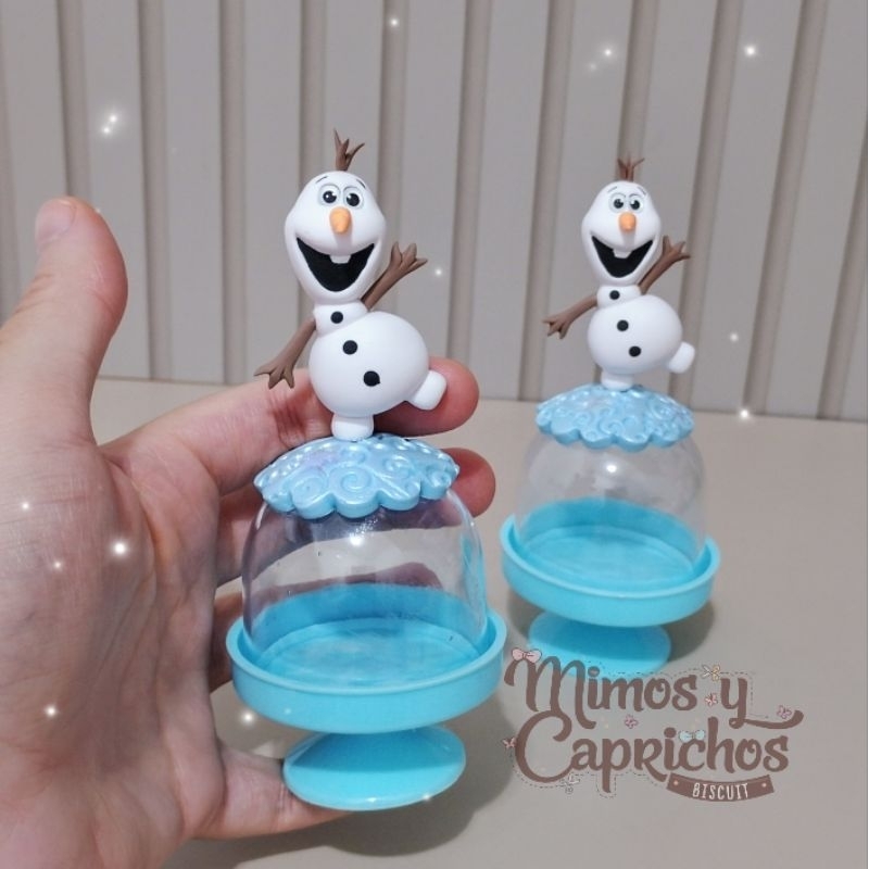 kit com 5 unidades Cúpula para doce Olaf Frozen. Festa Frozen biscuit. Lembrancinha Frozen, porta doce frozen.