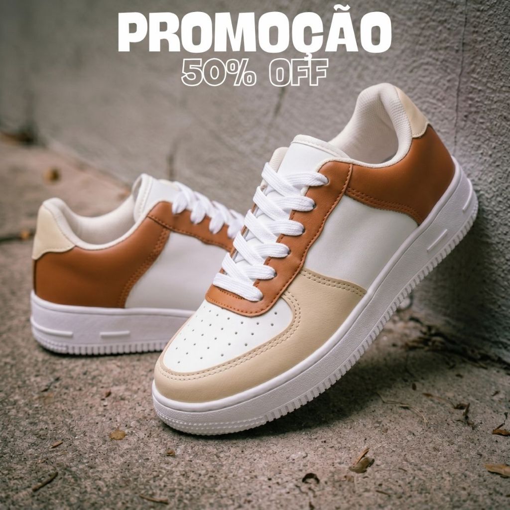 Tênis Streetwear Masculino Feminino Confortável Treinos Corrida Academia Casual Estiloso Promoção