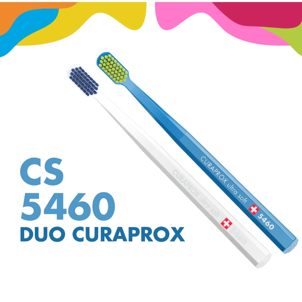 Kit Escova Curaprox 5460 Ultra Macia 2 Unidades Limpeza Suave Premium