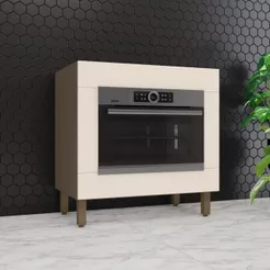 Balcão para Forno de Embutir Sem Tampo Connect Henn 80cm