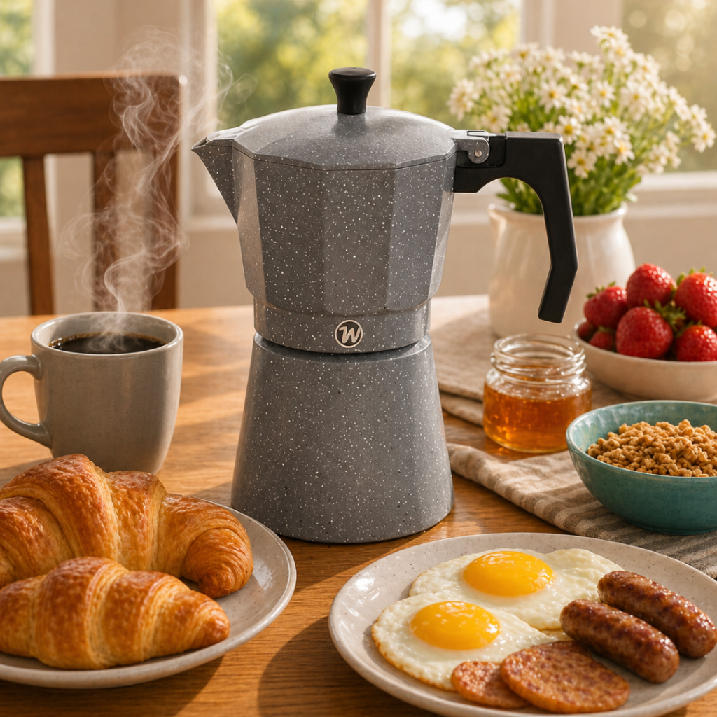 Cafeteira Italiana de Alumínio Stone Wincy -  450ml