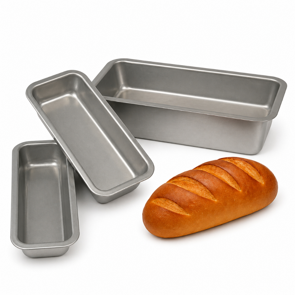 Formas de Pão Kit 3 Peças Pequena Média Grande Ideal Padaria e Casa Kit Assadeira pão Bolo
