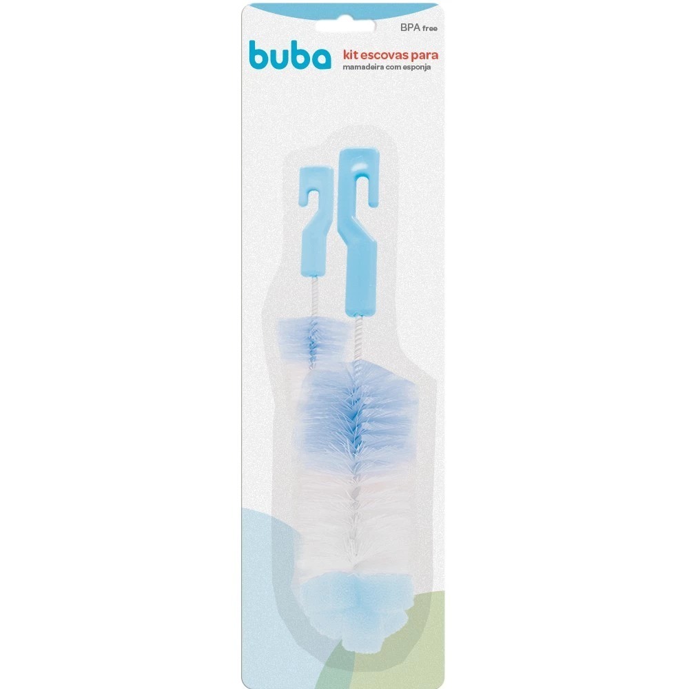 Escova Para Lavar Mamadeira E Bico Com Esponja Buba — imagem 2 de 2