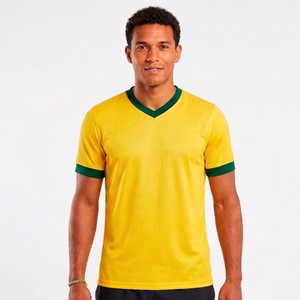 Camiseta Masculina e Feminina Dry Fit Amarelo-Azul Academia Corrida envio Imediato