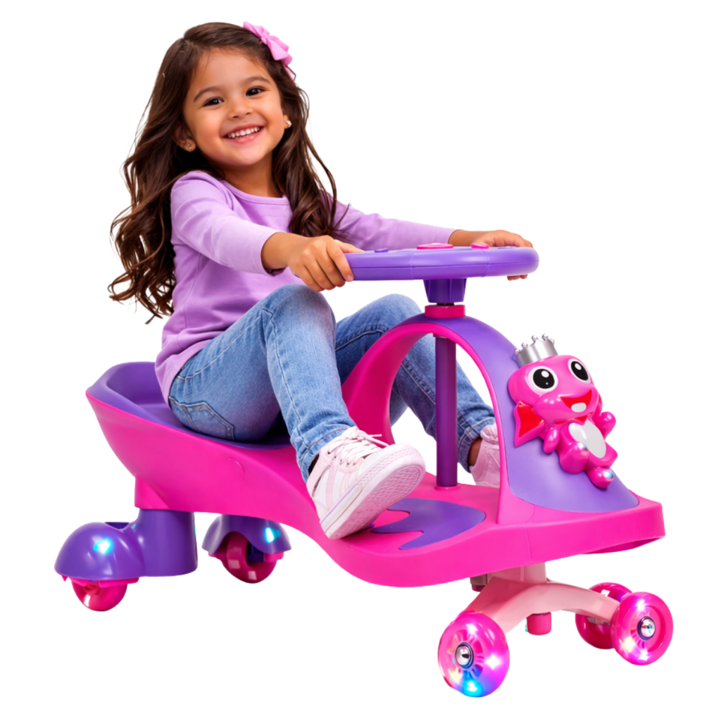Carrinho Gira 360o Infantil De Passeio Led Rolimã Até 100kg