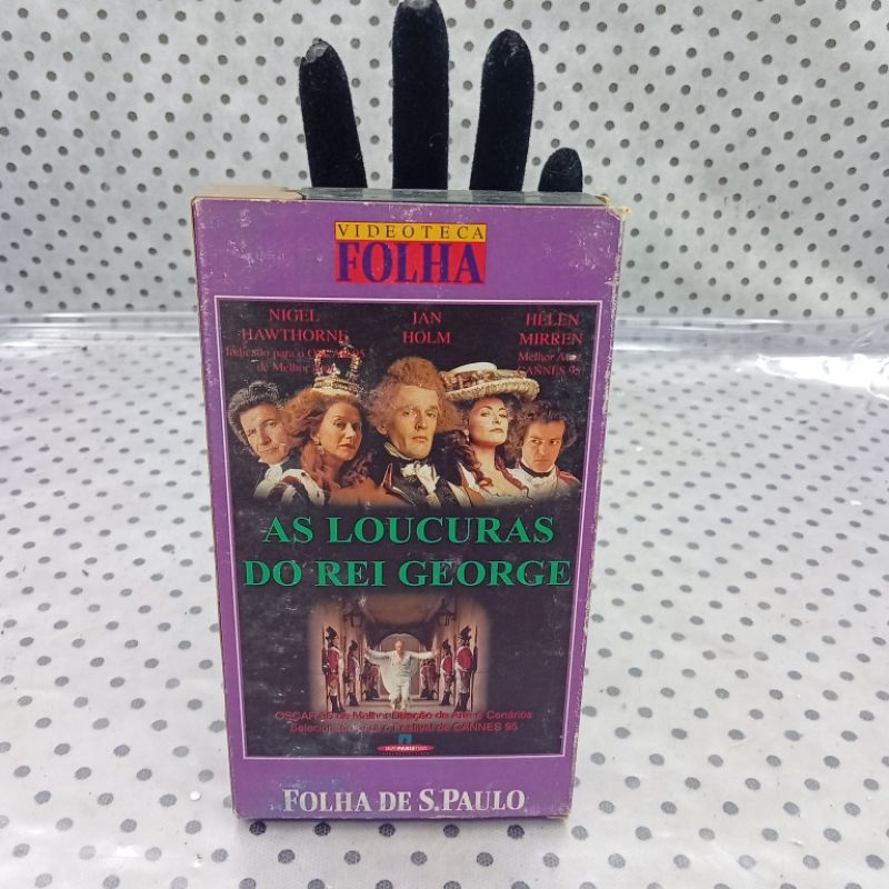 Fita VHS Filme As loucuras do rei George