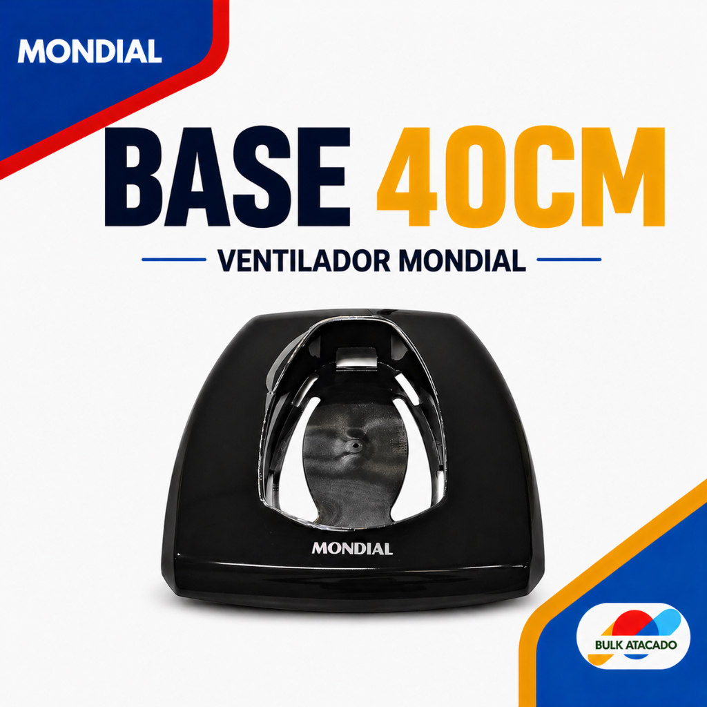 Base Do Ventilador Mondial 40cm Preto Gravada V-41 Original