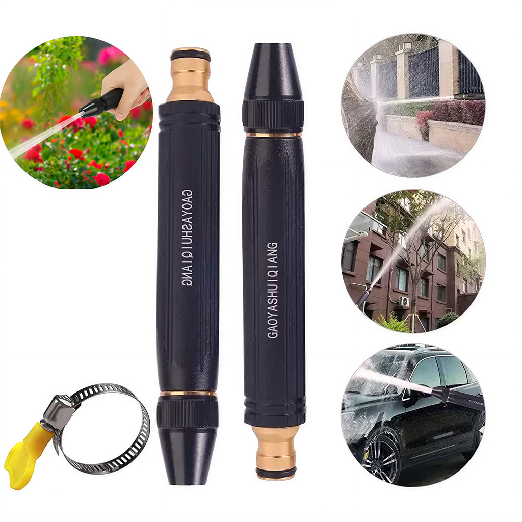 kit 2 Bico Esguicho Alta Pressão para Mangueira Torneira | Lavagem de Carro Moto | Rega de Jardim Pulverizador