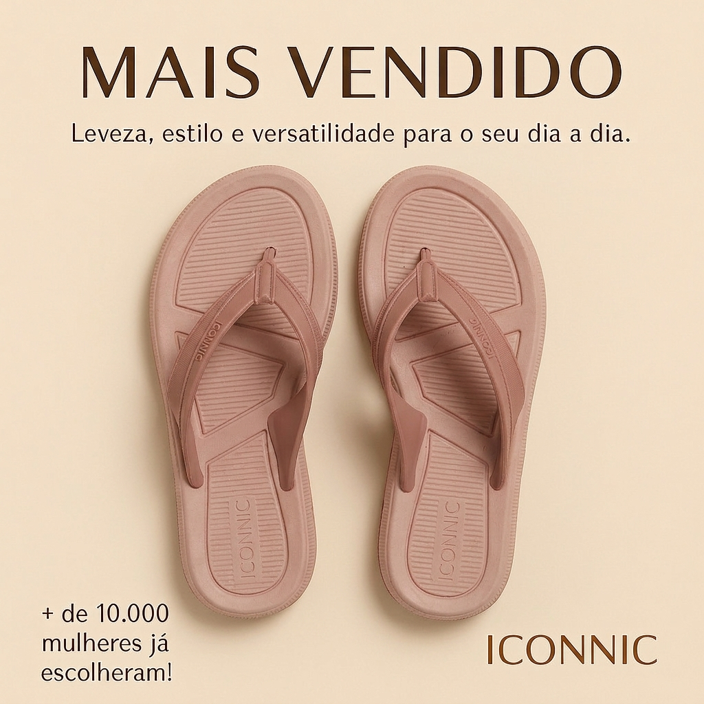 Chinelo Ortopédico Feminino Antiderrapante Macio Anatômico Confortável Dia a Dia