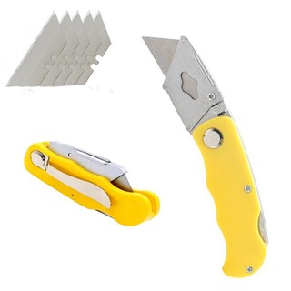 Estilete de Segurança Profissional Trapezoidal e Dobrável – Reforçado 15cm Com 3 lâminas …