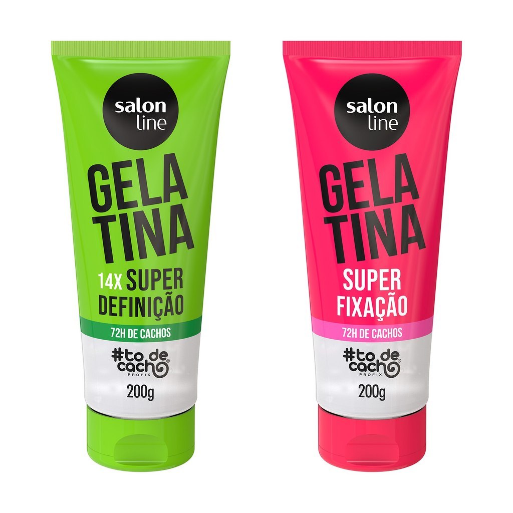 Kit Duplinha Gelatina #todecacho Super Definição e Super Fixação 200g