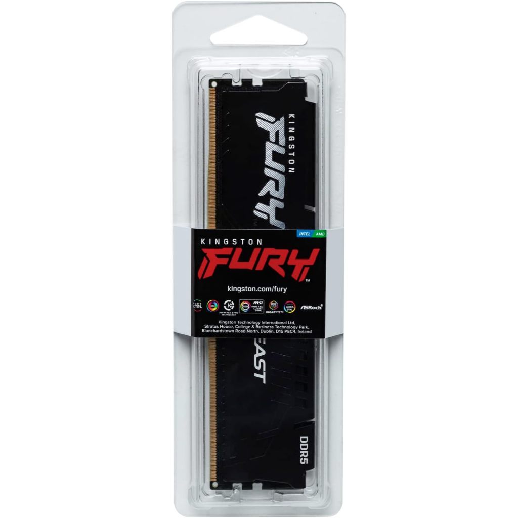 Memoria 16gb Ddr5 6000 Cl36 1.35v Fury Beast Preto Kf560c36bbe2-16 Kingston