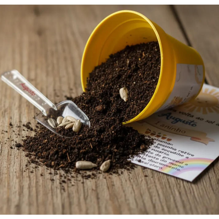 Kit Mini Plantio Ecológico 25 Lembrancinhas Personalizadas