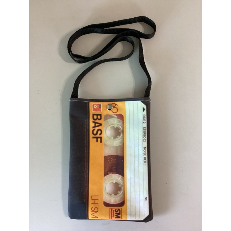 Bolsa transversal estampada Fita k7 desenho sacola de ombro anos 90 shoulder bag unissex
