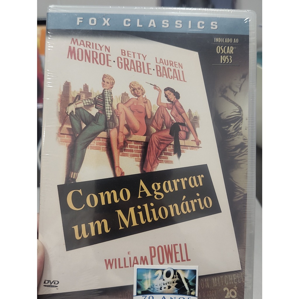 DVD Como Agarrar um Milionário (Marilyn Monroe) - Lacrado Original