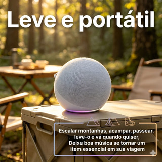 Caixa de Som Bluetooth Portátil TWS LED RGB GIBOX SOM-023 Mini Elegante