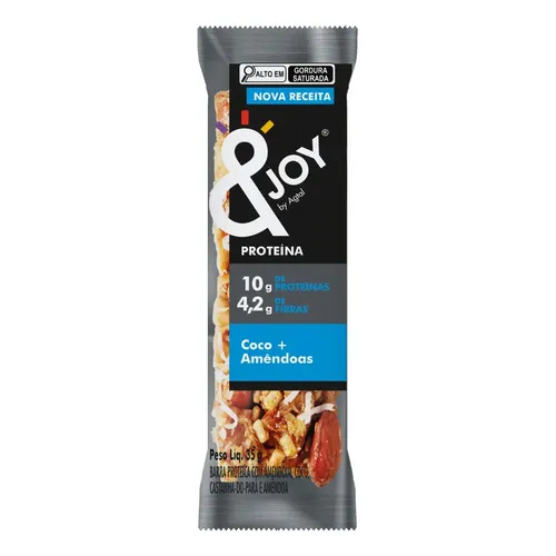 BARRA &JOY NUTS COCO E AMENDOA - Display com 12 unidades de 30g