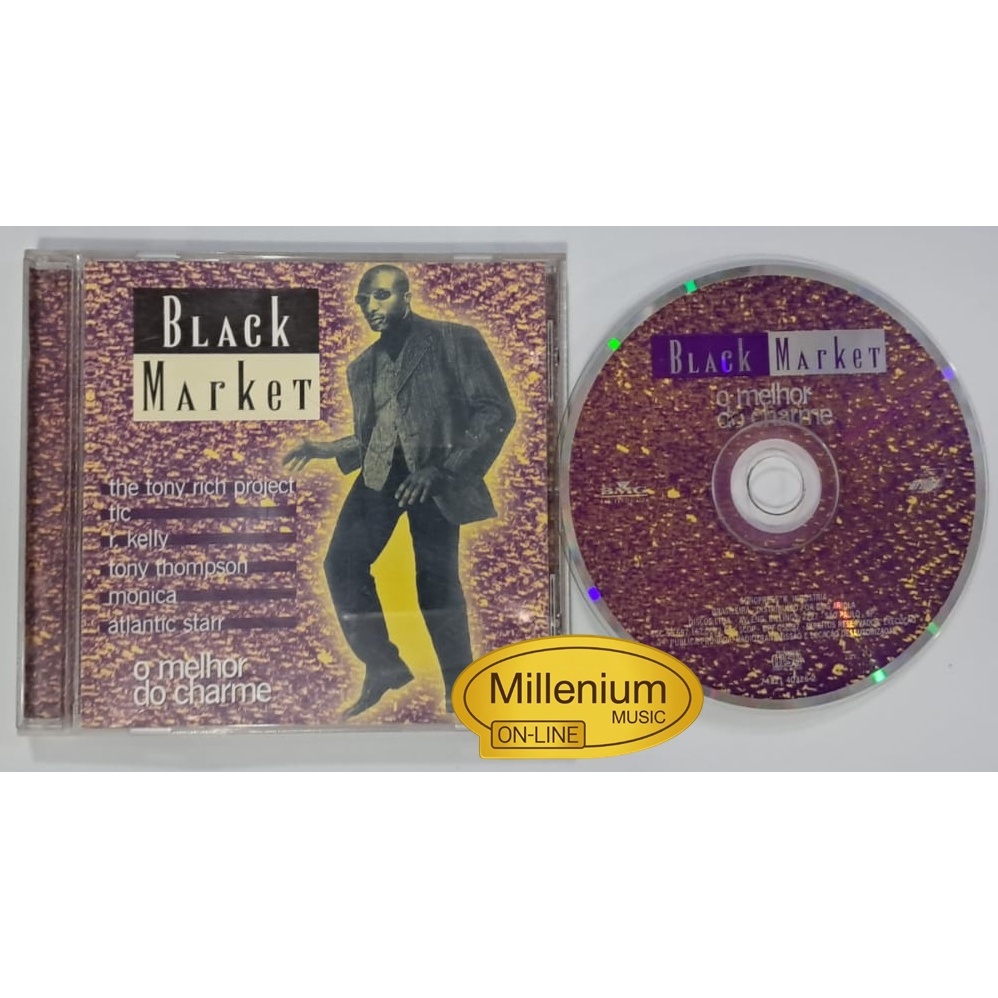 CD Black Market O Melhor Do Charme 1996 Original Gravadora Colecionador Ótimo Estado