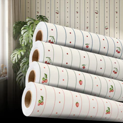 Papel de Parede Autocolante Encanto Frutas e Flores 5 Metros