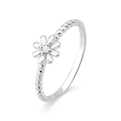 Anel de Prata 925 Florzinha e Detalhada