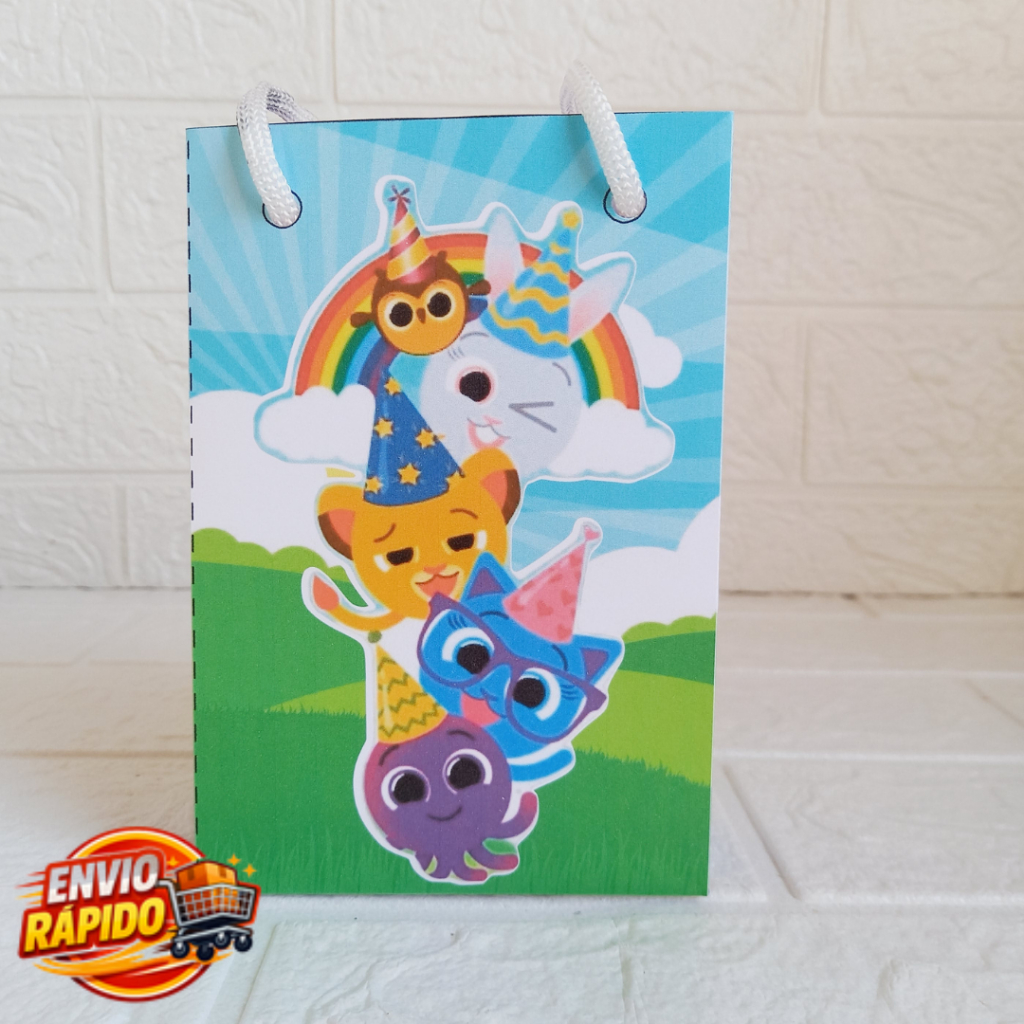 Sacolinha Bolofofos Personalizada| Festa Infantil|Lembrancinhas|Aniversário|mesversário|Surpresa
